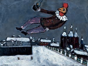 Chagall rooster man