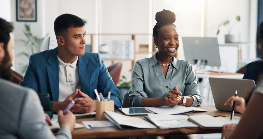 Candidates participating in a professional interview as employers use digital marketing for recruitment to attract top talent.
