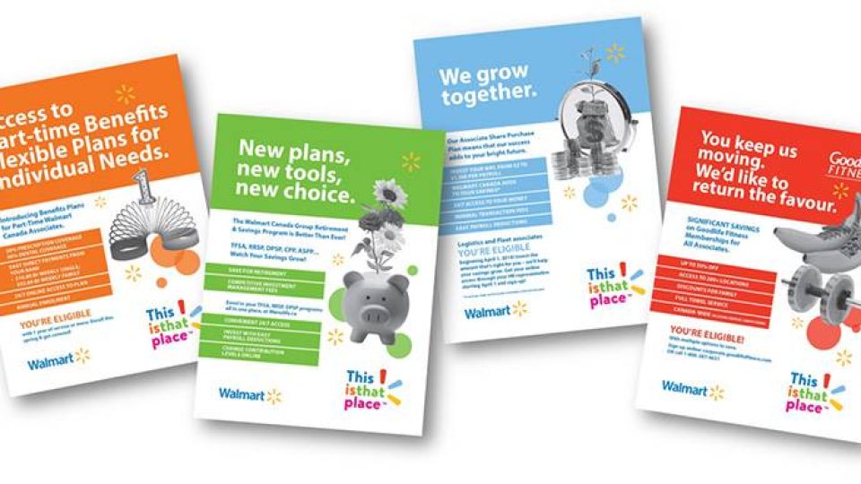 Walmart Total Rewards posters